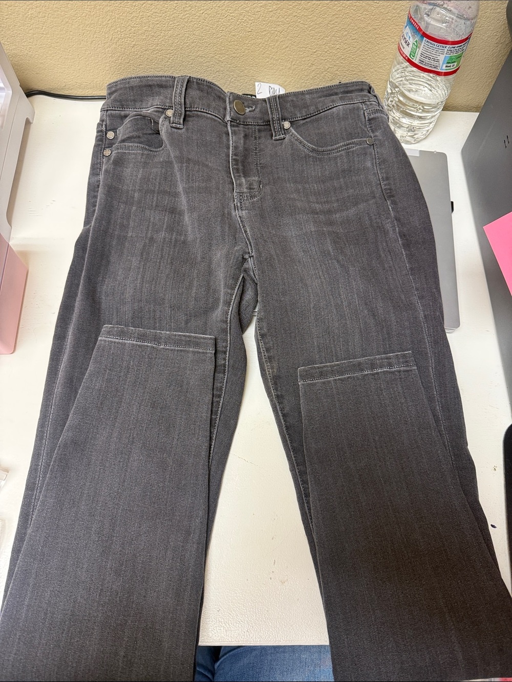 Liverpool Men's Straight Jeans in Charcoal Gray #9